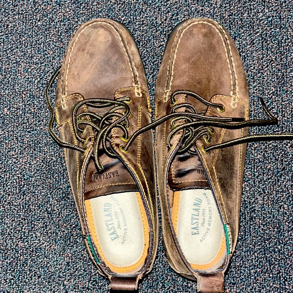 East land Womens lace up ankle loafers